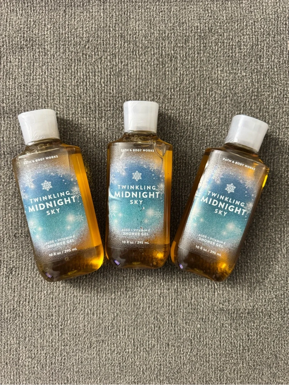 *BUNDLE* Bath & Body Works Twinkling Midnight Sky Shower Gel Set 10 fl oz